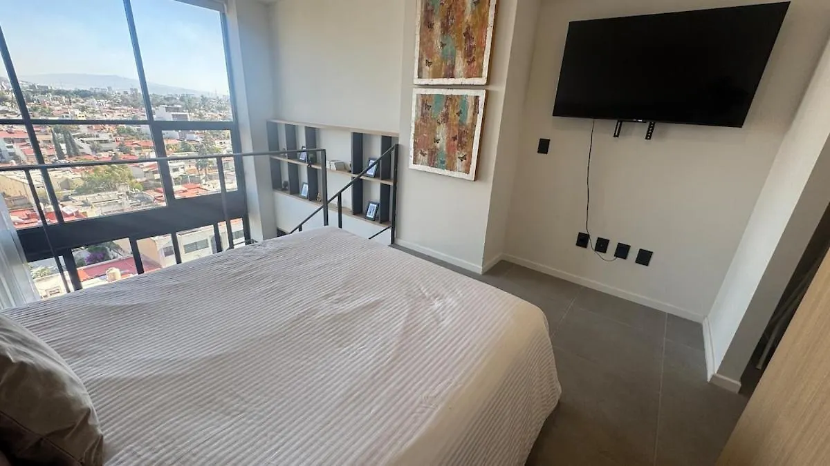 גואדלחארה Hermoso Loft Doble Altura, Zona Andares, Alberca Y Gym מקסיקו